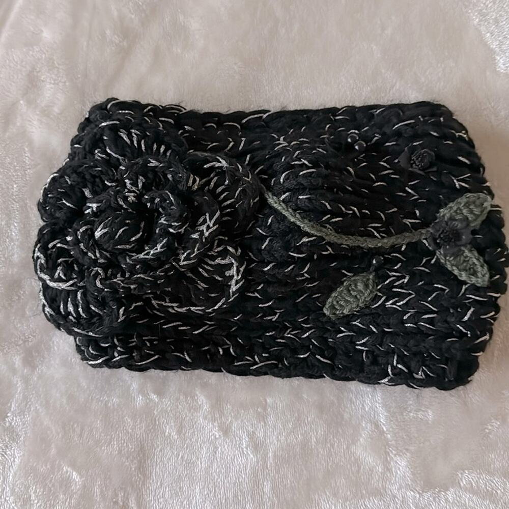 Flower headband knit